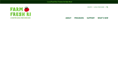 Desktop Screenshot of farmfreshri.org