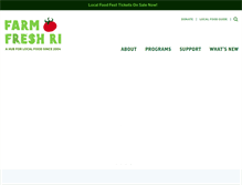 Tablet Screenshot of farmfreshri.org